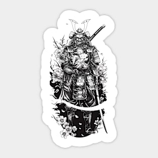 Samurai Warrior. Traditional Japanese. Sticker